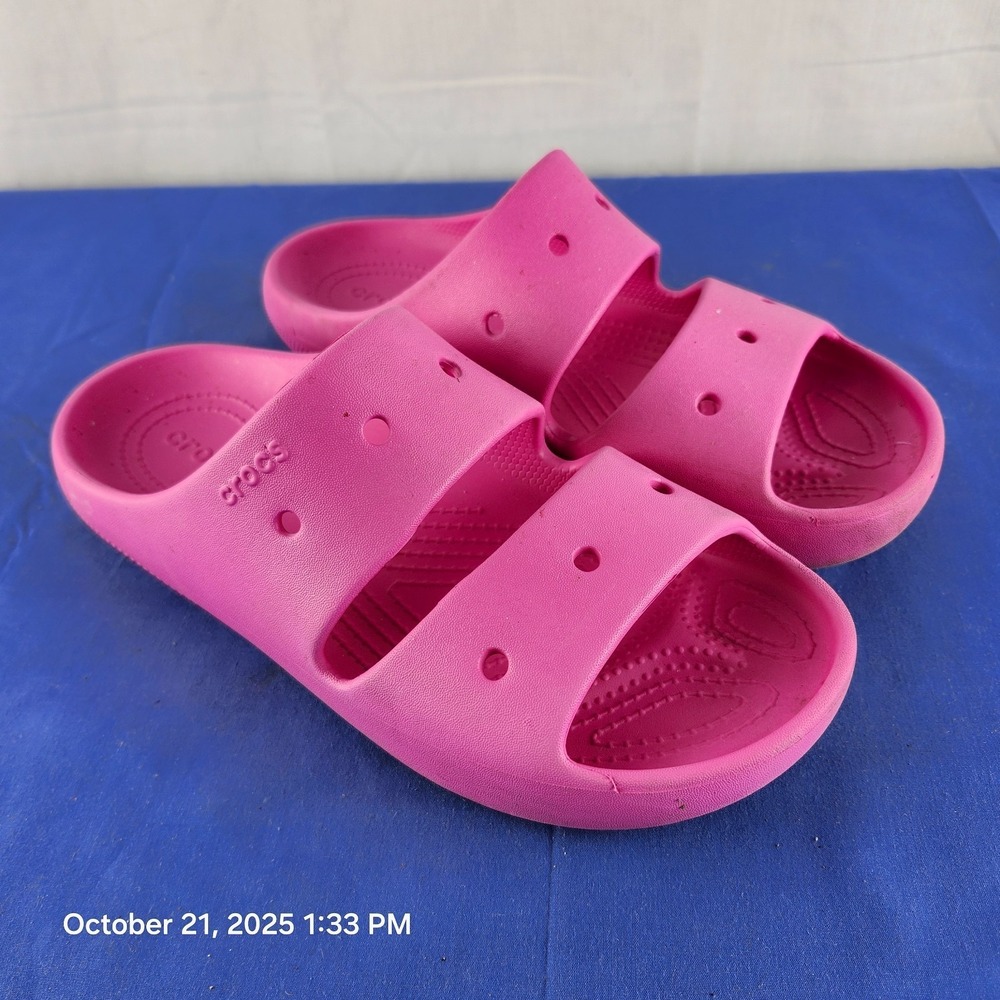 CROCS Unisex Adult Fuchsia Pink Classic Sandals ~ Size M9/W11
